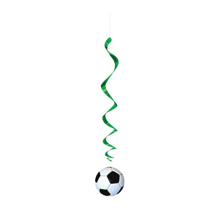 Voetbal Hangdecoratie 66cm 3st van Unique koop je bij Partywinkel