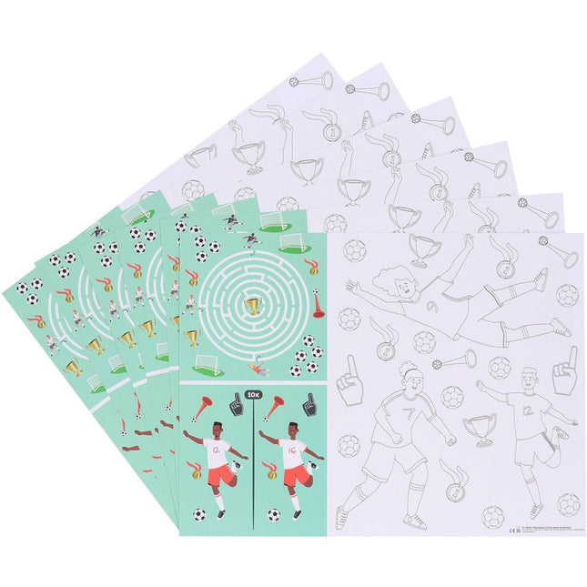 Voetbal Placemats Met Activiteiten 40cm 6st van Folat koop je bij Partywinkel