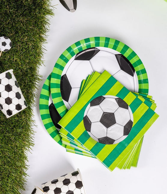 Voetbal Servetten 16cm 16st van Paper Dreams koop je bij Partywinkel