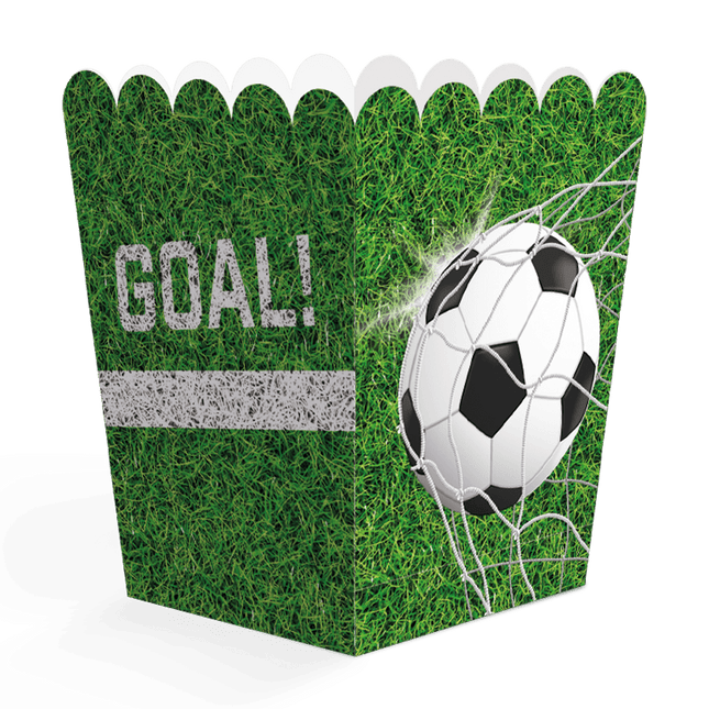 Voetbal Snackbakjes Goal! 6cm 8st van WeFiesta koop je bij Partywinkel