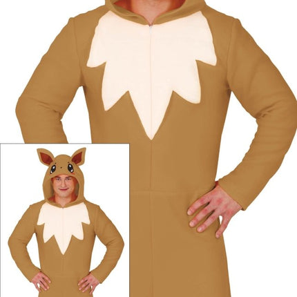 Vos Onesie Bruin Beige van Fiestas Guirca koop je bij Partywinkel