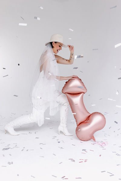 Vrijgezellenfeest Helium Ballon Piemel Leeg van Partydeco koop je bij Partywinkel