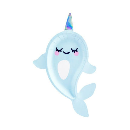 Walvis Borden 29cm 6st van Partydeco koop je bij Partywinkel