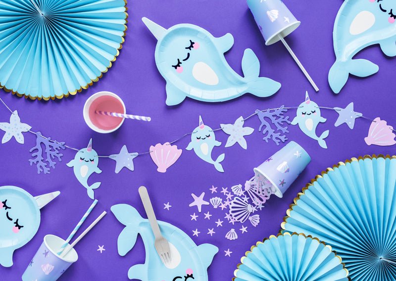 Walvis Borden 29cm 6st van Partydeco koop je bij Partywinkel