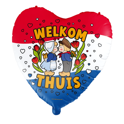 Welkom Thuis Helium Ballon Leeg 60cm - Partywinkel - 8716764244353