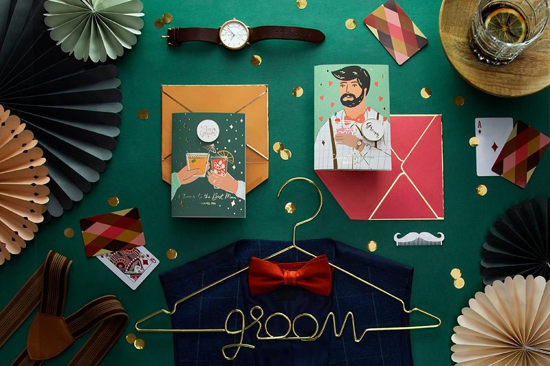 Wenskaart Groom 15cm van Partydeco koop je bij Partywinkel