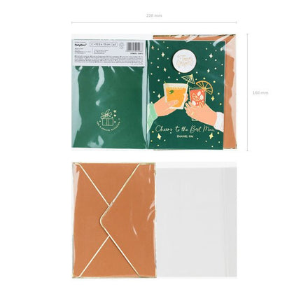 Wenskaart Team Groom 15cm van Partydeco koop je bij Partywinkel