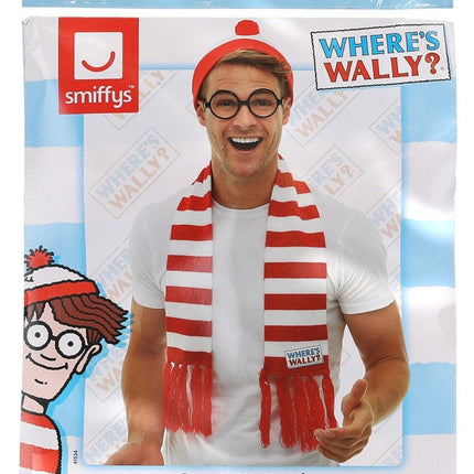 Where's Wally? Verkleedset muts, bril en sjaal van Smiffys koop je bij Partywinkel