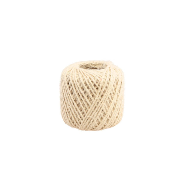 RUBAN DE JUTE BLANC 2 MM X 30 M