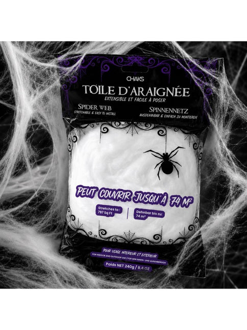 Toile d'araignée blanche 240 g