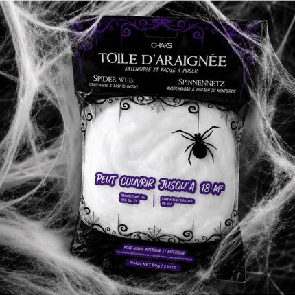 Toile d'araignée blanche 60 g