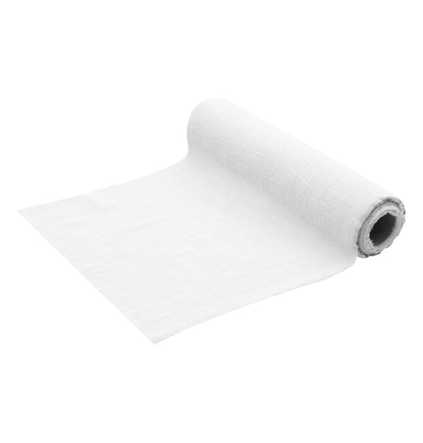 Chemin de table blanc Coton 5m