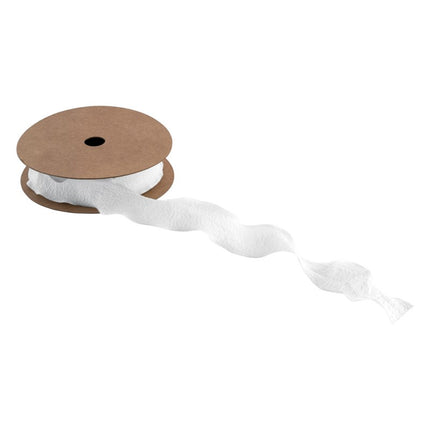 RUBAN BLANC FROISSÉ 2,5 CM X 10 M