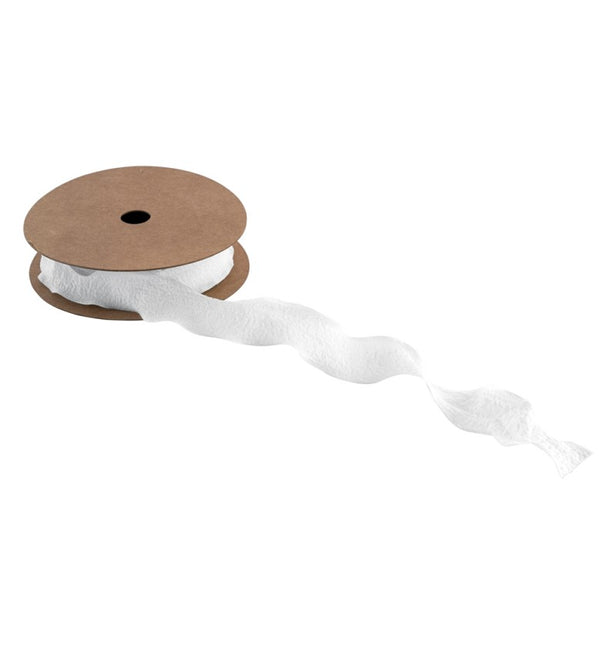 RUBAN BLANC FROISSÉ 2,5 CM X 10 M
