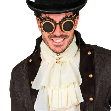 Wit Beige Jabot van Widmann koop je bij Partywinkel