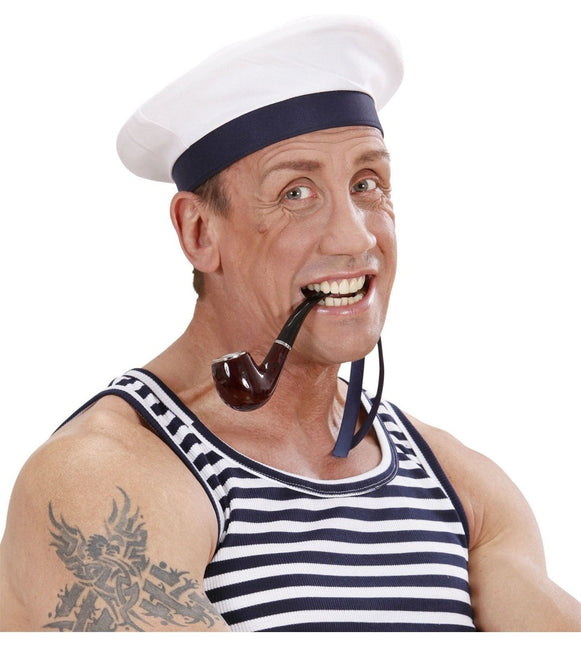 Wit Blauwe Pet Kapitein van Widmann koop je bij Partywinkel