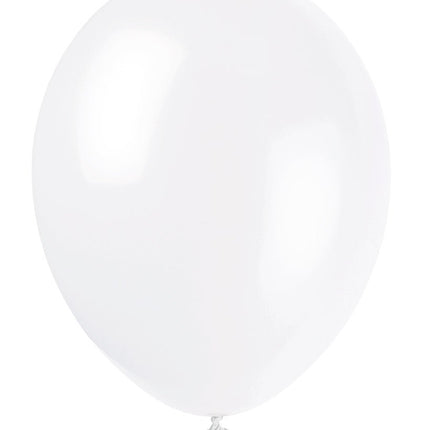 Witte Ballonnen 30cm 10st van Unique koop je bij Partywinkel