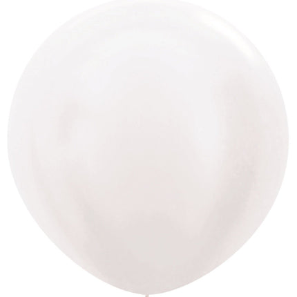 Witte Ballonnen Latex 91cm 2st van Sempertex koop je bij Partywinkel
