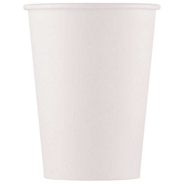 Witte Bekers 350ml 10st van Procos koop je bij Partywinkel