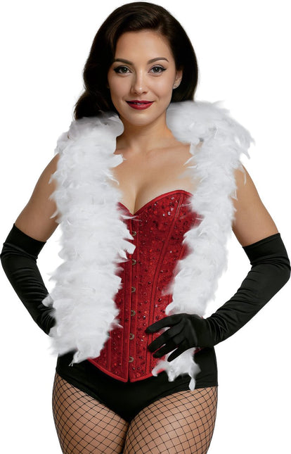 Witte Boa Veren 80gr van Fiestas Guirca koop je bij Partywinkel