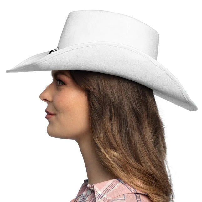 Witte Cowboy Hoed Luxe van Boland koop je bij Partywinkel