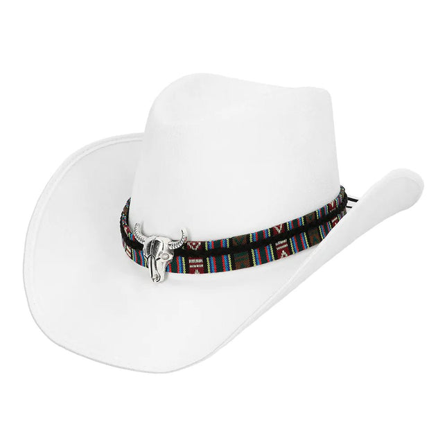Witte Cowboy Hoed Luxe van Boland koop je bij Partywinkel