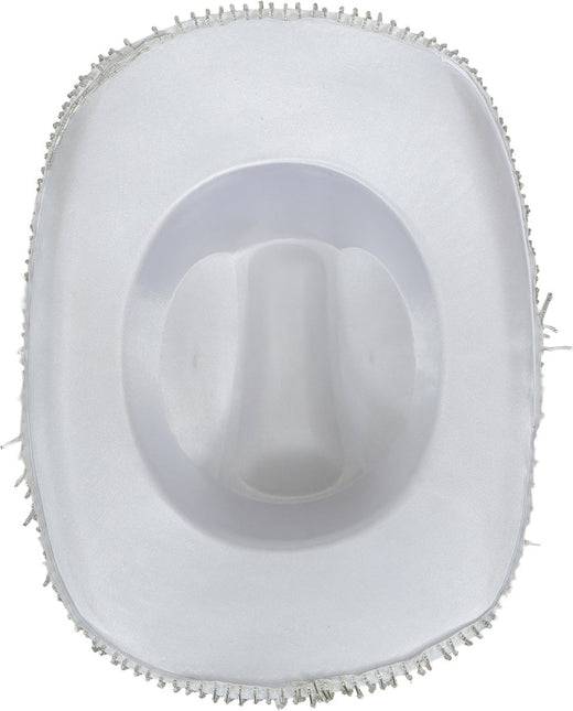 Witte Cowboyhoed met franjes van Fiestas Guirca koop je bij Partywinkel