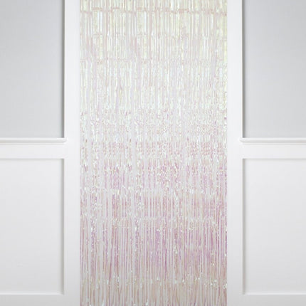 Witte Deurgordijn Parelmoer 2m van Unique koop je bij Partywinkel