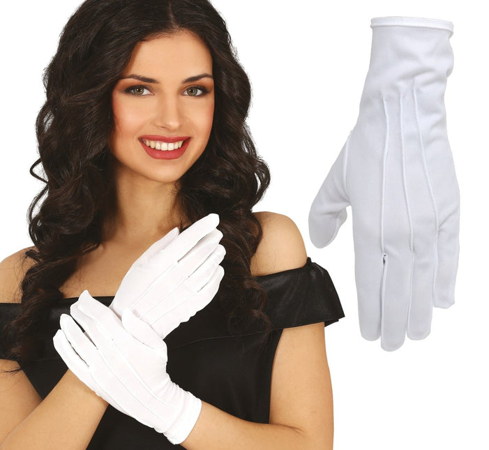 Witte Handschoenen 24cm - Partywinkel - 8434077165232