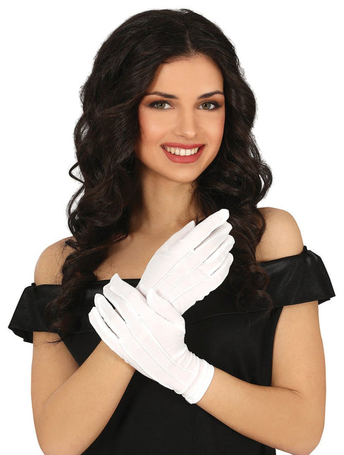 Witte Handschoenen 24cm - Partywinkel - 8434077165232