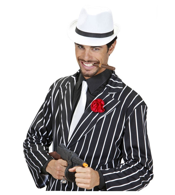 Witte Hoed Met Zwarte Band van Widmann koop je bij Partywinkel