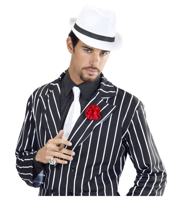 Witte Hoed Met Zwarte Band van Widmann koop je bij Partywinkel