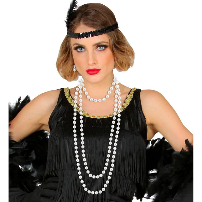 Witte Ketting 1,6m van Widmann koop je bij Partywinkel