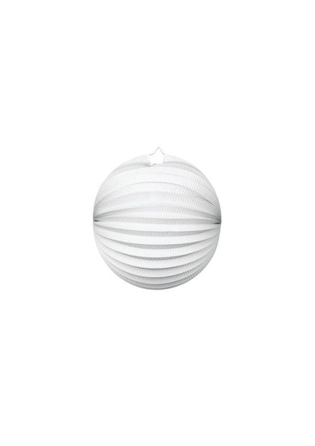 Witte Lampion 25cm van WeFiesta koop je bij Partywinkel