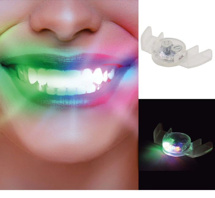 Witte Led Gebit Gekleurd - Partywinkel - 8434077209042