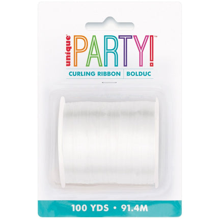 Witte Lint 91,4m van Unique koop je bij Partywinkel