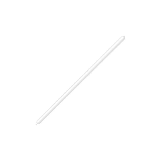 Witte Modelleerballonnen 2,5cm 150cm 100st van Balloonia koop je bij Partywinkel