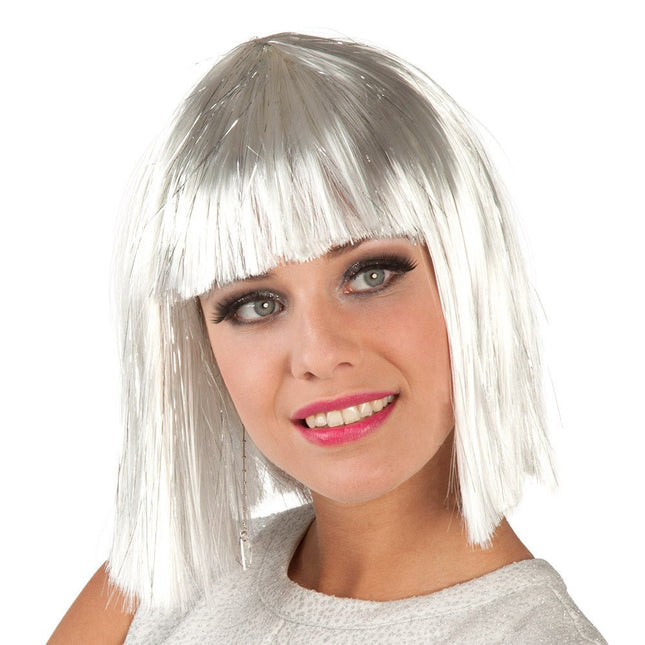 Witte Pruik Gigi Glamour van Boland koop je bij Partywinkel
