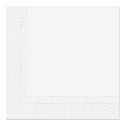 Witte Servetten 33cm 20st van Procos koop je bij Partywinkel