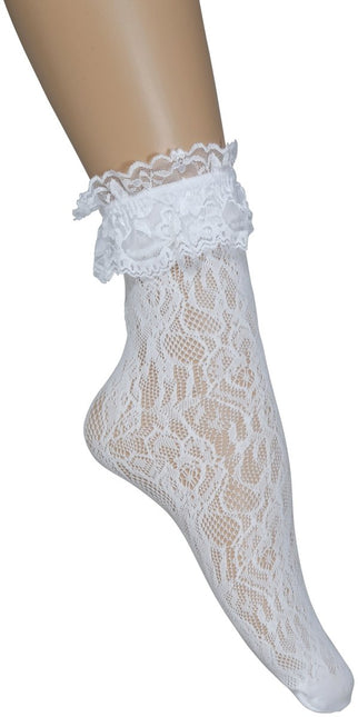 Witte Sokken Kant 2st - Partywinkel - 8434077270592