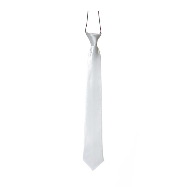 Cravate parme et blanche neuve 100% polyester