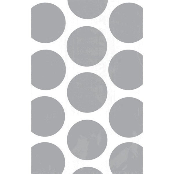 Witte Uitdeelzakjes Zilveren Stippen 10st van Riethmueller koop je bij Partywinkel