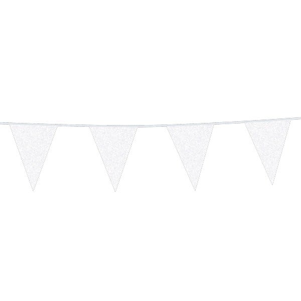 Witte Vlaggenlijn Glitter 6m van WeFiesta koop je bij Partywinkel