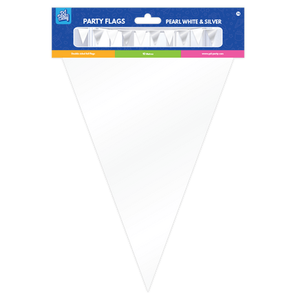 Witte Zilveren Slinger Metallic 10m van Paper Dreams koop je bij Partywinkel