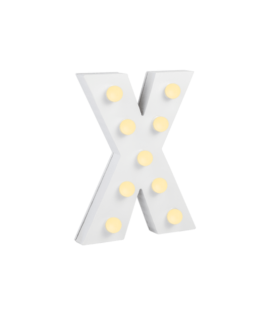 X Licht Letter 16,5cm van Paper Dreams koop je bij Partywinkel