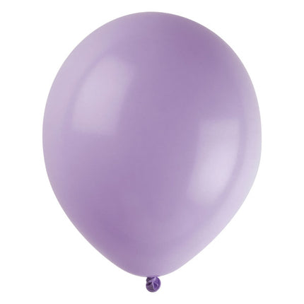 Ballons couleur lavande, 30 cm, lot de 50