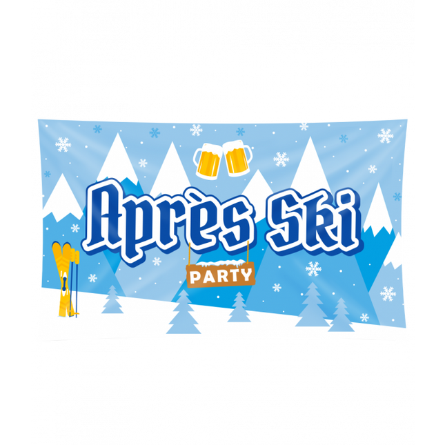 Drapeau bleu Apres Ski Xxl 1.5m