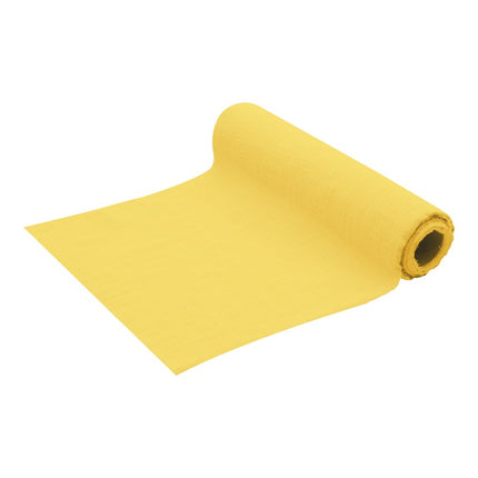 Chemin de table jaune Coton 5m