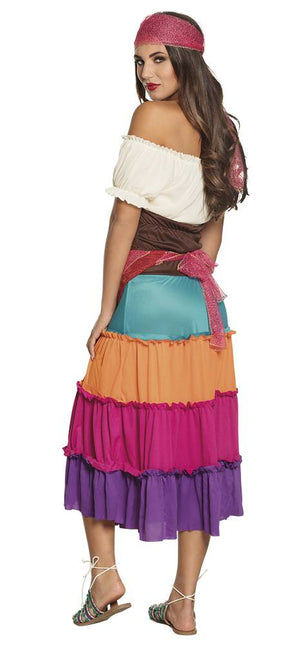 Zigeuner Jurk Gekleurd - Partywinkel - 8712026877734