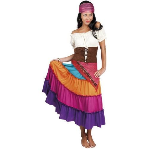 Zigeuner Jurk Gekleurd - Partywinkel - 8712026877734
